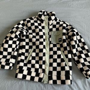 NWT Vans Fleece Checkerboard Jacket XS